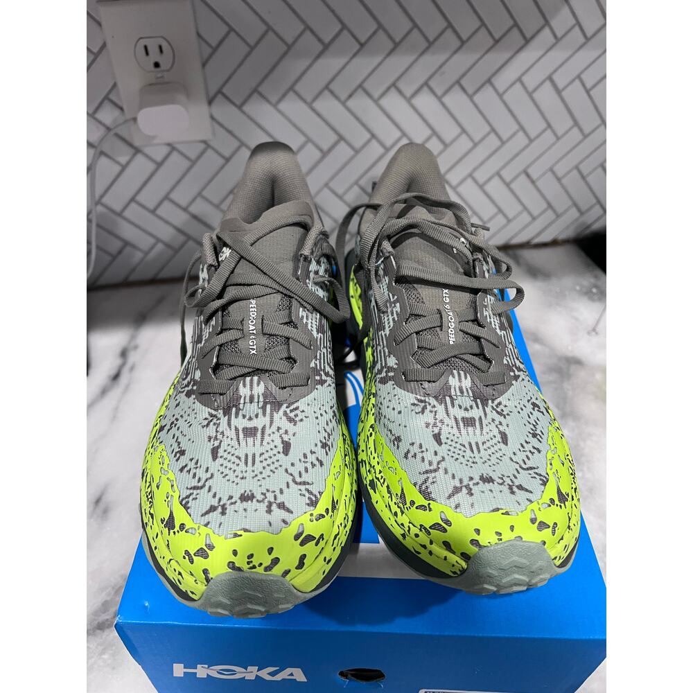 Hoka One One Speedgoat 6 GTX Mens 8 Slate Aloe Green Waterproof Trail Run - Picture 10 of 13